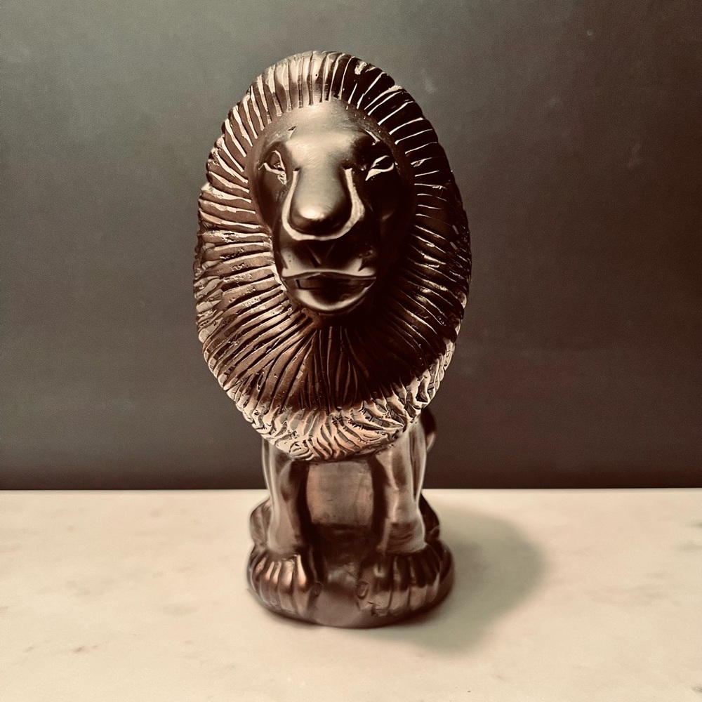 Brass Lion Figurine